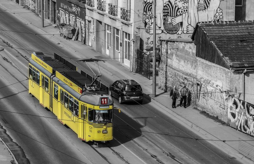 Žuti tramvaj u Beogradu